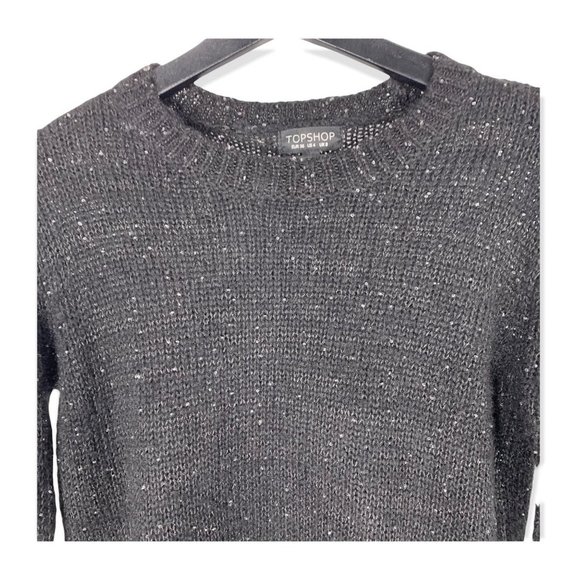 Topshop Crystal Gem Knit Pull Over Sweater, Size 4 - Picture 2 of 9